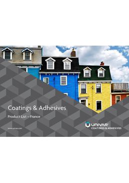 Coatings & Adhesives - Product List