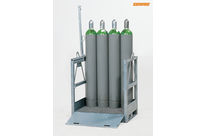 Gas bottle transport frames