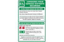 Instructions for secure waiting areas