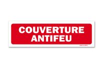 Fire blanket warning sign