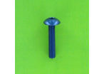 Hex Socket Screws : Hex Socket Button Head - Aluminium - Blister pack of 8 Hex Socket Large Round Head Screws, P60 OA Aluminium, Blue