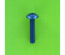 Hex Socket Screws : Hex Socket Button Head - Aluminium - Blister pack of 8 Hex Socket Large Round Head Screws, P60 OA Aluminium, Blue