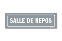 Rest room panel - Grey background