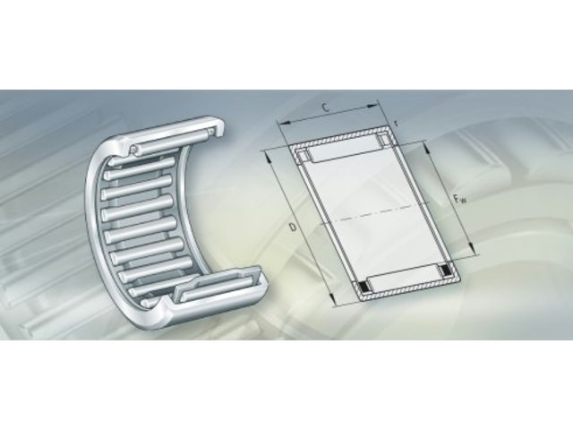 Drawn cup needle roller bearings with open ends/closed ends