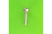 Self-tapping Screws : Self-drilling Screws - Hex Head - Self-drilling, Flanged, Hex Head, A2 Stainless Steel, DIN 7504K