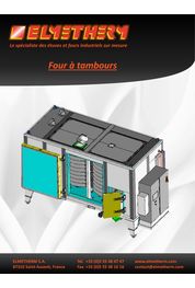 Catalogue Continuous oven with rotary drums conveyor