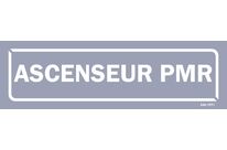 Elevator sign for people with reduced mobility - Grey background