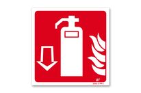 Fire extinguisher arrow picto fire-fighting sign