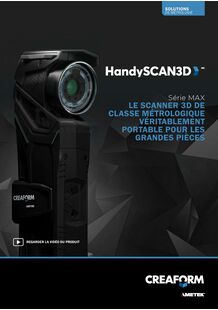 HandySCAN MAX Series:  the truly portable metrology-grade 3d scanner for large parts