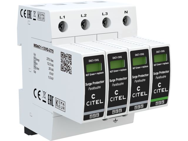 Type 1+2+3 AC surge protector : DAC1-13VG series