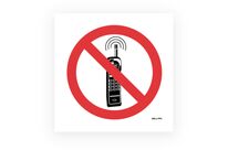 Mobile phone switch off picto warning sign
