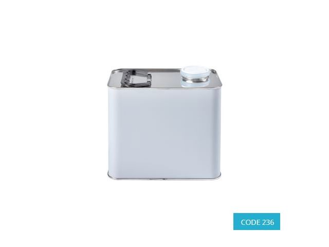 2.5L UN Tinplate Jerrican Non Lacquer lined, 3A1/Y1.2/150 - CODE 236