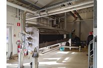 Scew press for sludge dewatering