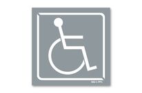 Disabled sign - Grey background