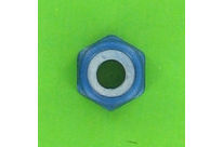 Nuts : Self-Locking Nuts - Nylstop Self-Locking Hex Nut - Aluminium - Blister pack of 5 Nuts, Nylstop Dural 2030 OA, Blue