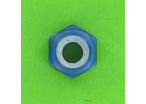 Nuts : Self-Locking Nuts - Nylstop Self-Locking Hex Nut - Aluminium - Blister pack of 5 Nuts, Nylstop Dural 2030 OA, Blue