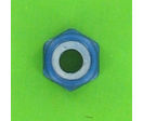 Nuts : Self-Locking Nuts - Nylstop Self-Locking Hex Nut - Aluminium - Blister pack of 5 Nuts, Nylstop Dural 2030 OA, Blue