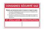 Gas safety instruction specific instruction