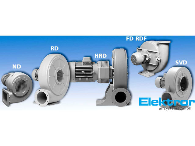 Radial Blowers (up to 142 m³/min and 16.400 Pa)