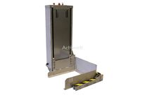 Pneumatic bin stacker inox lift and roll