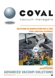 VACUUM HANDLING SOLUTIONS FOR THE AUTOMOTIVE INDUSTRY
