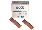 No10 Coppered Staples - Box of 5000 Staples : AgN105M