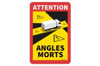 Truck blind spot warning vinyl adhesive