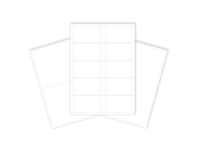 Reinforced polyester label in A4 Laser