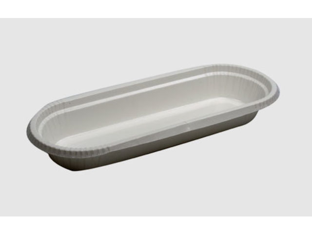 Oblong cardboard tray for deli, ready meal, pastry, gratin…