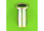 "Rivklés" Flush Nuts : Rivklés, Steel - Smooth Round Body - Flat Head - Blind