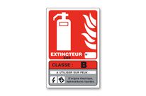 B class fire fire-fighting sign