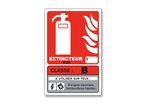 B class fire fire-fighting sign