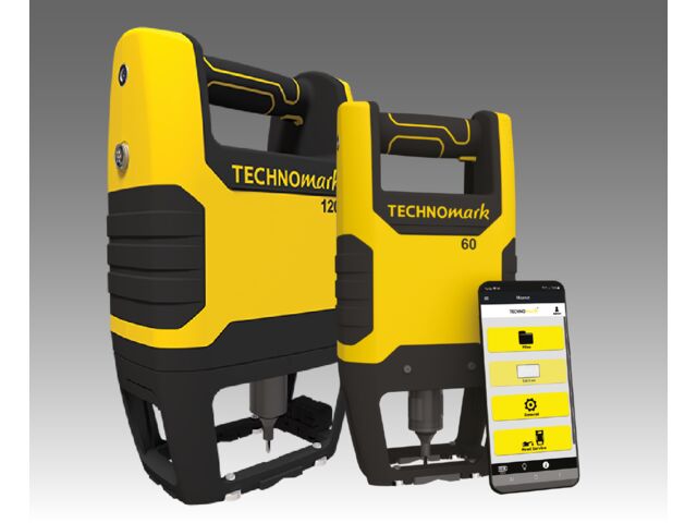 Dot peen marking machine controlled by smartphone - Buddy