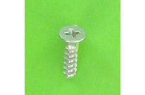 Self-tapping Screws : Screws For Thermoplastics - Countersunk Pozidriv Head - Eco-Syn for Thermoplastic, Countersunk Pozidriv Head, White Zinc Steel