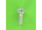 Self-tapping Screws : Screws For Thermoplastics - Countersunk Pozidriv Head - Eco-Syn for Thermoplastic, Countersunk Pozidriv Head, White Zinc Steel