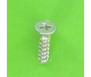 Self-tapping Screws : Screws For Thermoplastics - Countersunk Pozidriv Head - Eco-Syn for Thermoplastic, Countersunk Pozidriv Head, White Zinc Steel