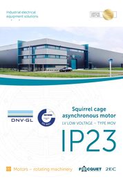 Asynchronous electric motors - open ventilated IP23 - Low voltage