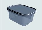 Square injected plastic box / tub for ice cream, ready meal, cake, deli, meat, sauce, fresh cheese… 