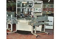 Half-automatic machine with resistance brazing robot