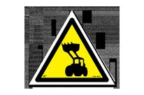Hazardous construction equipment pictogram indication board