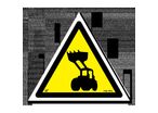 Hazardous construction equipment pictogram indication board