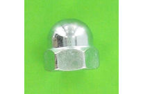 Nuts : Miscellaneous Nuts - Domed Cap Nut, DIN 1587 - Grade 6 White Zinc Steel