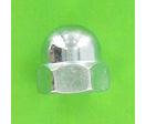 Nuts : Miscellaneous Nuts - Domed Cap Nut, DIN 1587 - Grade 6 White Zinc Steel