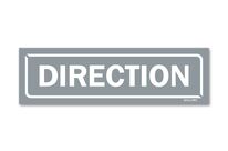 Directional sign - Grey background
