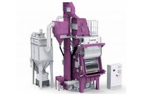 Steel mill tumble blast machine