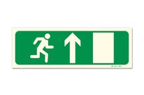 Right door climb photoluminescent picto evacuation sign