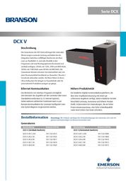 Catalogue DCX-S Series for automated welding applications