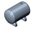 Horizontal compressed air tank