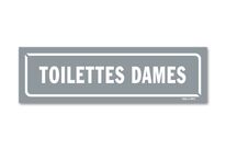 Ladies toilet sign - Grey background