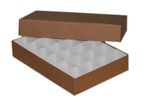 Boxes with siliconed paper compartments for hot-melts